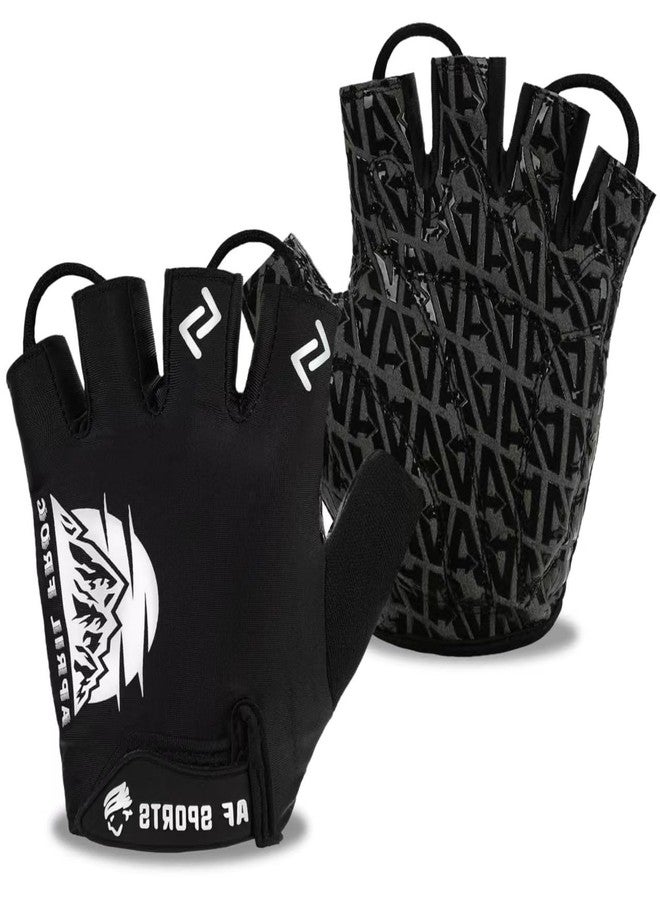 Aprilfrog Bike Cycling Sports Gloves: Half Finger Bicycle Gloves for Men Women with 5MM Gel Pad - Shock-Absorbing Exercise Workout Glove for Biking Gym XL - Image 1